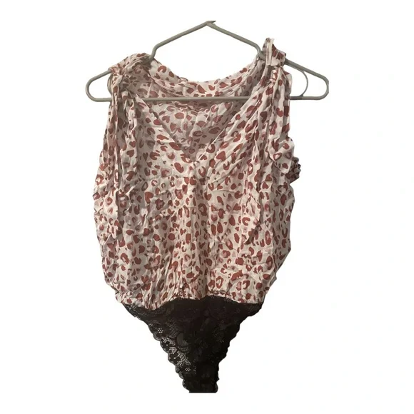 Free People Animal Print Bodysuit - Picture 4 of 7